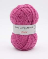 Phil Maxi Mohair von Phildar 2149 Lie de Vin