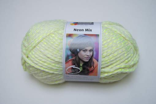 Neon Mix von Schachenmayr 122 weiß-gelb