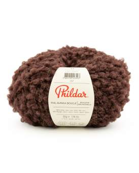 Phil Alpaga Boucle von Phildar Chocolat noir