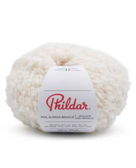 Phil Alpaga Boucle von Phildar Ecru
