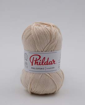 Phil Coton 3 von Phildar Ecru